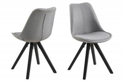 Designové židle Nascha světle šedá-černá